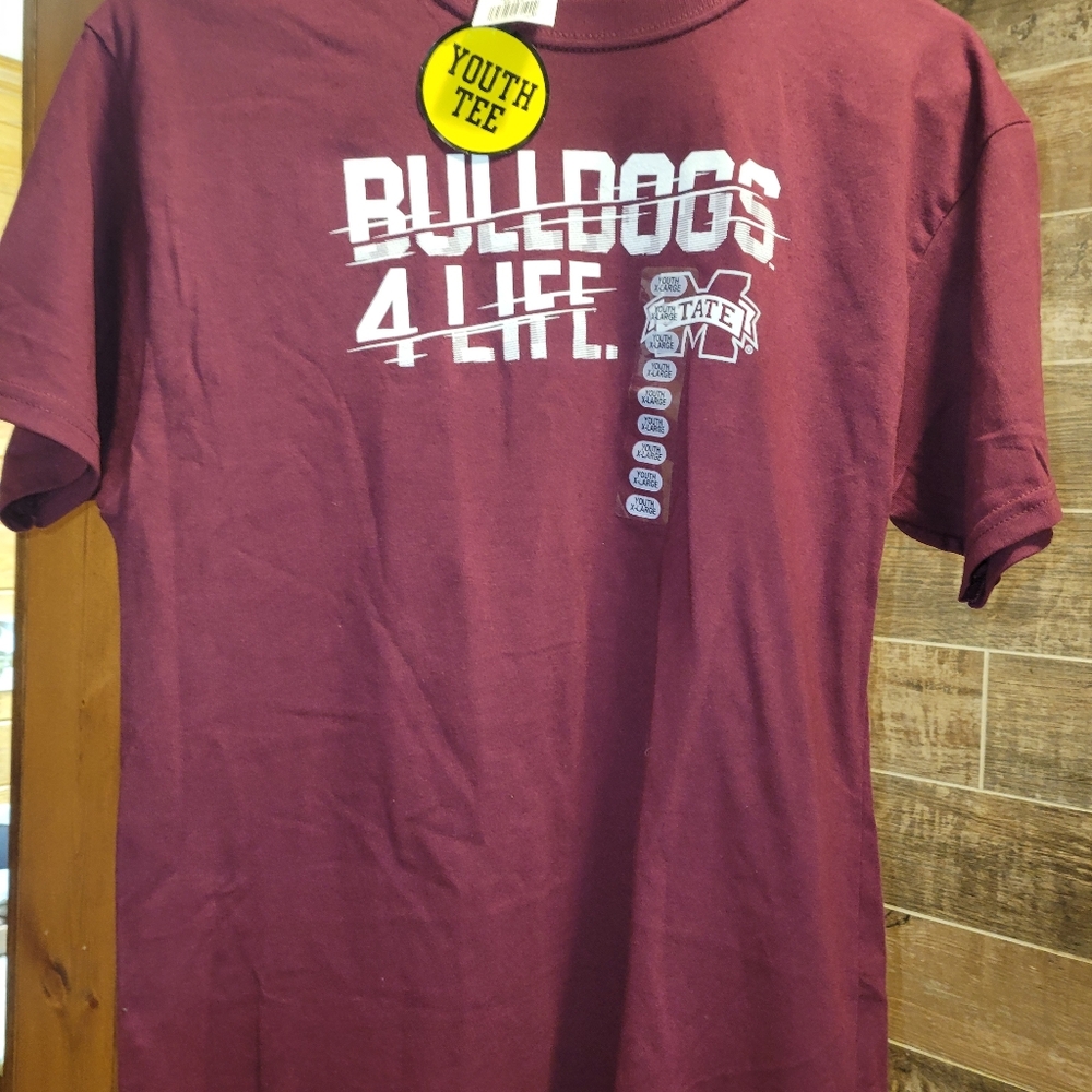 Maroon Bulldogs 4 Life Youth Tee